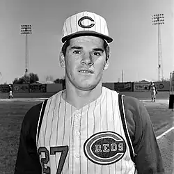 A middle-aged white male wearing a white cap.