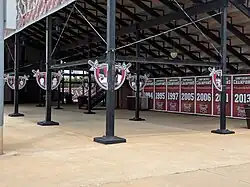 Main concourse beneath the grandstand.