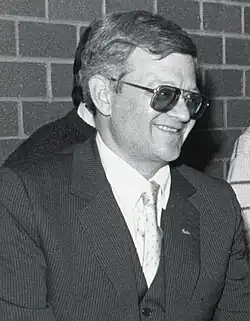 Clancy at Burns Library in November 1989