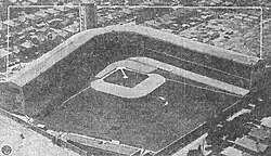 Wrigley Field just before opening