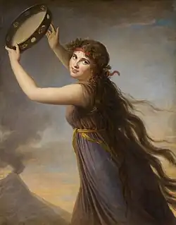 Lady Hamilton as a Bacchante, 1792, Lady Lever Art Gallery.