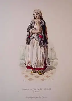Crimean Tatar girl, Kapsikhor, XIX century, by Gustav Radde.