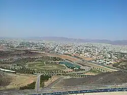 A view of the city from the top of Samra Mountain