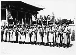 Hanfu worn during a ceremony at Jinzhou Confucian Temple.