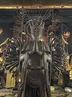 Statue of Senjū Sengen Kannon at Ryūzō-ji at Tamba, Hyōgo, Japan.