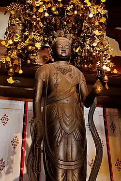 Statue of Jūichimen Kannon at Mie-ji in Gifu, Gifu, Japan.