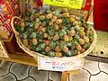 Miniature pineapples in Naha, Japan