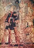 A noblewoman in traditional Goguryeo hanbok. 5th century, Detail from a mural in the Susan-ri Tomb, Pyongyang.