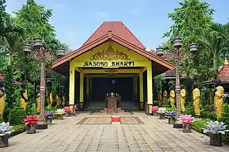 Maha Vihara Mojopahit, a Buddhist monastery near Trowulan Majapahit temple, Mojokerto