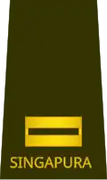Lieutenant (Singapore Army)[70]