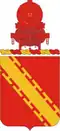 Arms of the US 52nd Air Defense Artillery Regiment, with a locomotive as a crest