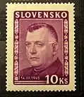 Stamp of Slovak Republic issued 14 March 1945 in the value 10 slovak koruna