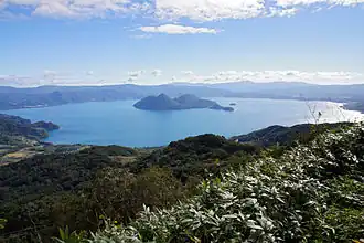 Lake Tōya, a volcanic caldera lake