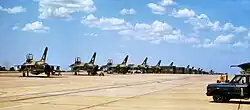 This is a flightline of F-105s of the 17th.