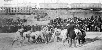 An 1895 football game between Auburn and Georgia