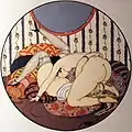 From the series of watercolors, which appeared in 1925 under the title "Les Délassements d'Eros" in Erotopolis (Paris), by Gerda Wegener