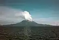 Sakurajima eruption in 1974