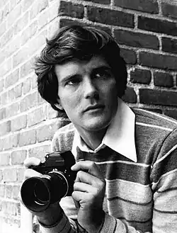 Publicity shot of Nicholas Hammond in costume as Peter Parker for The Amazing Spider-Man