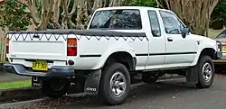 1991 facelift Rear view (Xtracab 2-door 4x4)