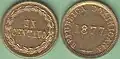1877 One Centavo