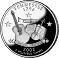 Tennessee quarter dollar coin