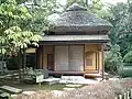Traditional teahouse and tea garden at Kenroku-en Garden