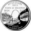 Missouri quarter dollar coin