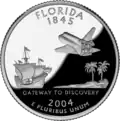 Florida quarter dollar coin