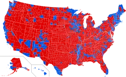 Presidential popular votes by county.[f]