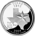 Texas quarter dollar coin