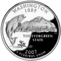 Washington quarter dollar coin