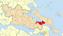 Location of Chalkida