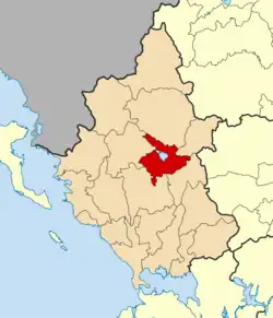 Location of Ioannina