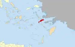 Location of Kos