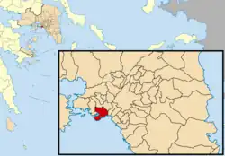 Location of Piraeus