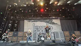 Lamb of God performing in 2015
