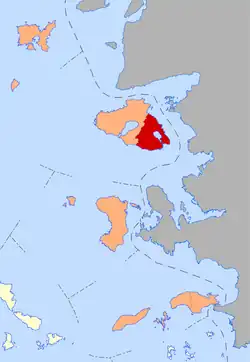 Location within the region