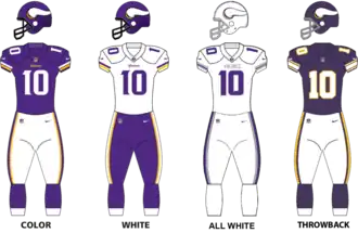 Minnesota Vikings uniforms