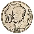 20 RSD Coin 2009 Obverse