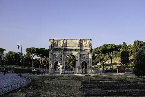 Arch of Constantine, Rome, unknown architect, 316 AD[75]