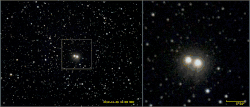 GIF showing the proper motion of the stellar system, taken about in an interval of an year for the range from 2012 to 2020.