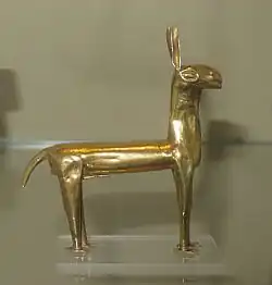 Room 2 – Miniature gold llama figurine, Inca, Peru, about 1500 AD