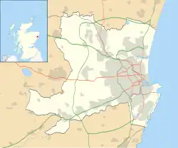 Aberdeen shown within Scotland