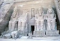 Front view of the Great Temple before relocation in 1963