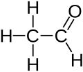 Lewis structure of acetaldehyde