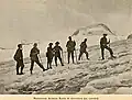 Ratti (centre) circa 1900 in the Alps on a tour.