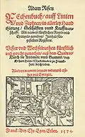 Adam Ries, Rechenung auff der linihen und federn (2nd&nbsp;Ed.), 1525