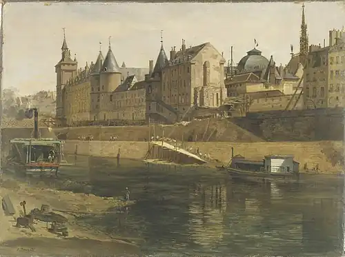 Conciergerie under reconstruction - 1857–58 (Musée Carnavalet)
