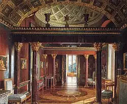 The Agate Pavilion, Tsarskoye Selo, designed by Charles Cameron in "Pompeian" style