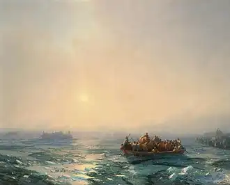 Ivan Aivazovsky, Ice in the Dnieper (1872), private collection